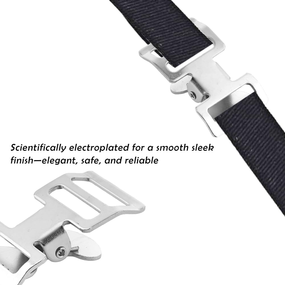 Golf Glove Clip and Belt Holder, 4 Pack Metal Backpack Webbing Clamp Buckle, Work Safety Glove Keeper with Metal Clips Carabiner for Construction Gloves, Golf Accessories for Outdoor Camping, Silvery