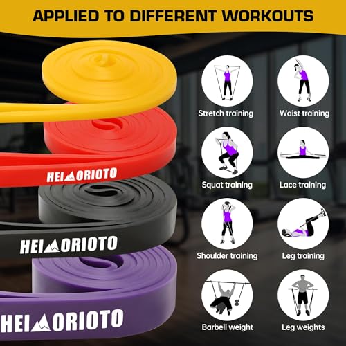 Resistance Bands, Pull Up Assistance for Men/Women, Exercise Bands, Workout Bands for Body Stretching, Physical Therapy, M...