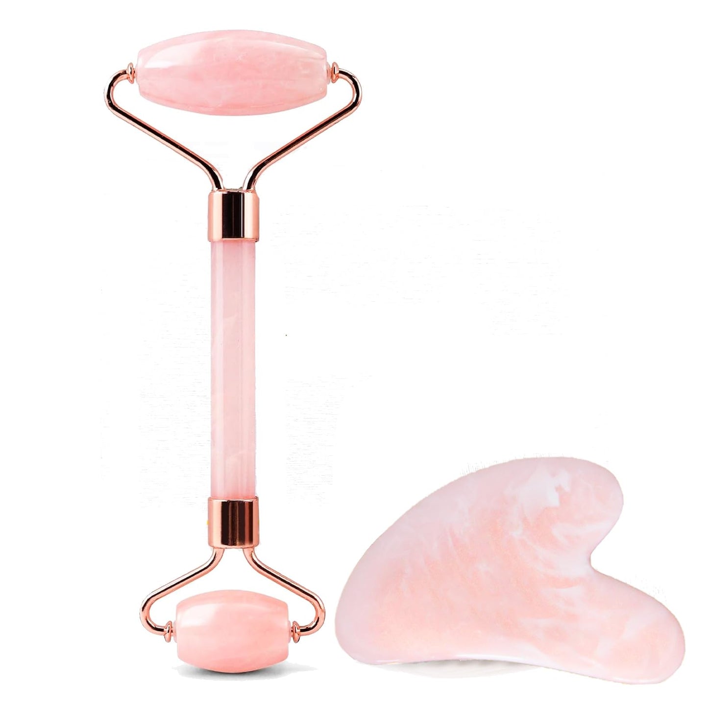 Ao Yee ZGL Gua Sha Facial Massage Tool and Roller Set, Facial Massager for Face, Neck, Arms, Eyes, Reduce Puffiness, Improve Wri