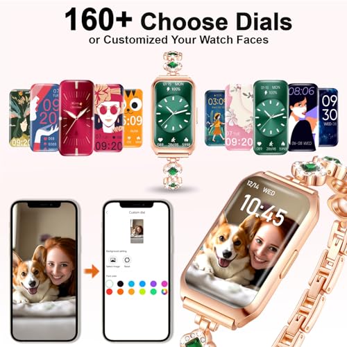 Smart Watches for Women,Fitness Tracker Watches with Sleep Monitor/Heart Rate/Blood Oxygen,IP68 Waterproof FitnessTracker ...