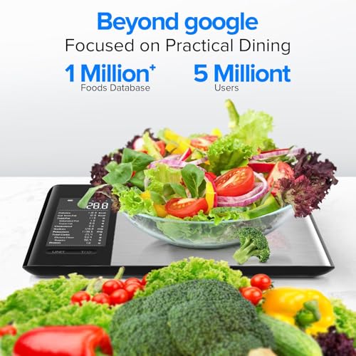 MrOwner Smart Food Kitchen Scale with Nutritional Calculator, Free App with 19 Nutrients Tracking, Calorie, Marco, Digital...