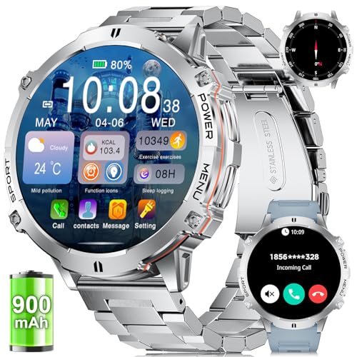 LIGE Smart Watches for Men Answer/Make Calls,1.75" Display Fitness Tracker with Compass Altitude and Barometric Pressure 9...
