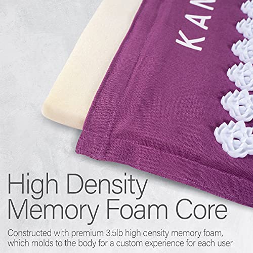 Kanjo Orange Acupressure Neck Pain Relief Cushion Premium Acupressure Mat and Pillow Set for Back Pain Relief & Neck Pain ...