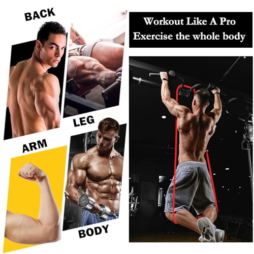 Foilswirl 8 Pcs Resistance Bands Pull up Bands Pull up Assistance Bands Exercise Workout Bands for Working Out Muscle Trai...