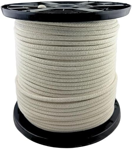 QNR 3/8" Cotton Blend Rope - 500 ft Spool | Polyester Reinforced - Low Stretch - Improved Knotting and Gripping