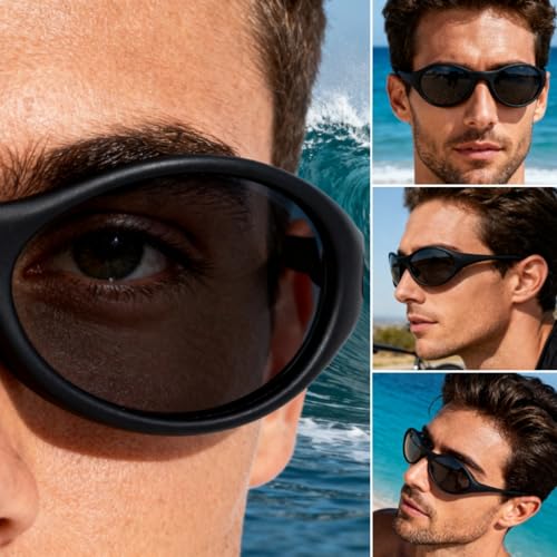 ICARA 3 Pack Sport Polarized Sunglasses for Men and Women All Day Comfort UV400 Protection for Cycling Fishing Driving