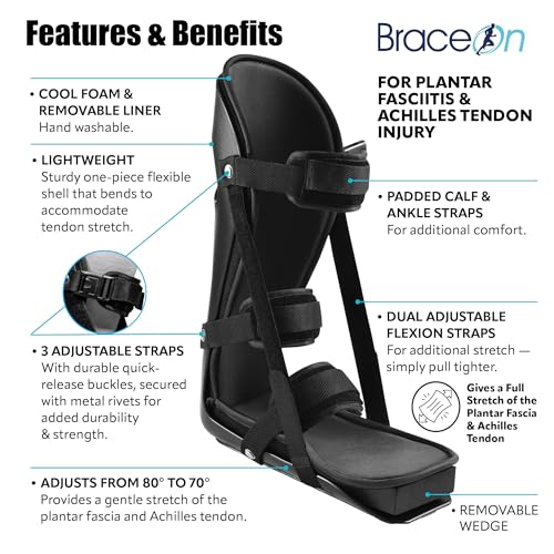 Brace On Kids Adjustable Night Splint - Pediatric Plantar Fasciitis, Achilles Tendon, Heel Spur, Injury, Foot Splint Boot ...