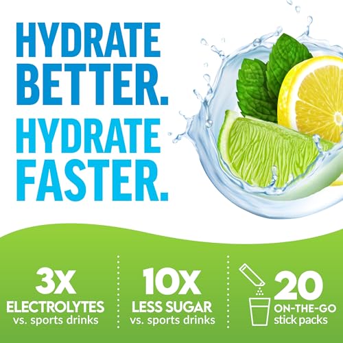 Force Factor Liquid Labs Electrolytes Powder Packets—Lemon Lime—Hydration Packets to Make Electrolyte Water with 5 Essenti...