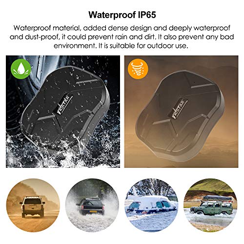 onPoint GPS Tracking - Free SIM Card - Magnetic GPS Tracker for Vehicle Tracking - Strong Magnetic Attachment - 45 Days Fr...