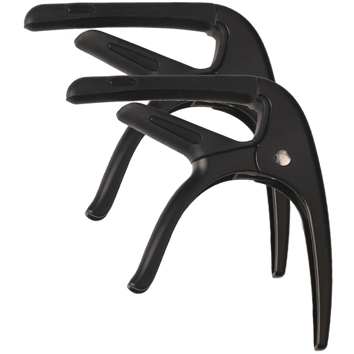 Guitar Capo For Acoustic And Electric Guitars 2 Packs Capo 6-String Acoustic Capo Guitar Accessories (Black-Black)