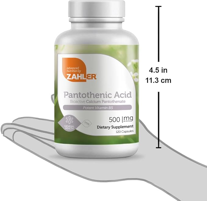 Zahlers Pantothenic Acid - 120 Capsules