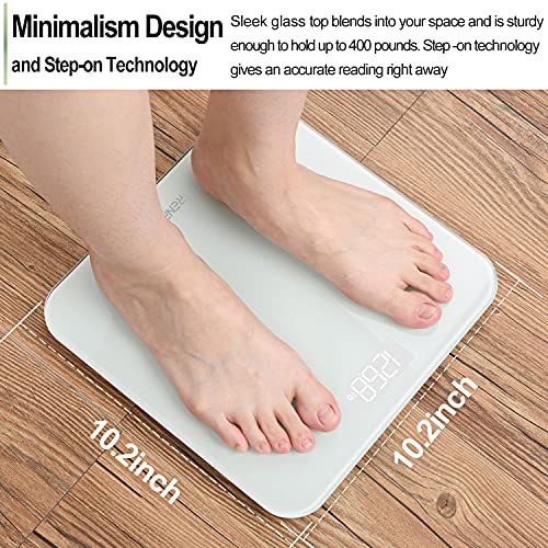 RENPHO Scale for Body Weight, Mechanical Bathroom Weighing Scale, Highly Accurate & Measures Weight up to 400 lb/180kg, Ba...
