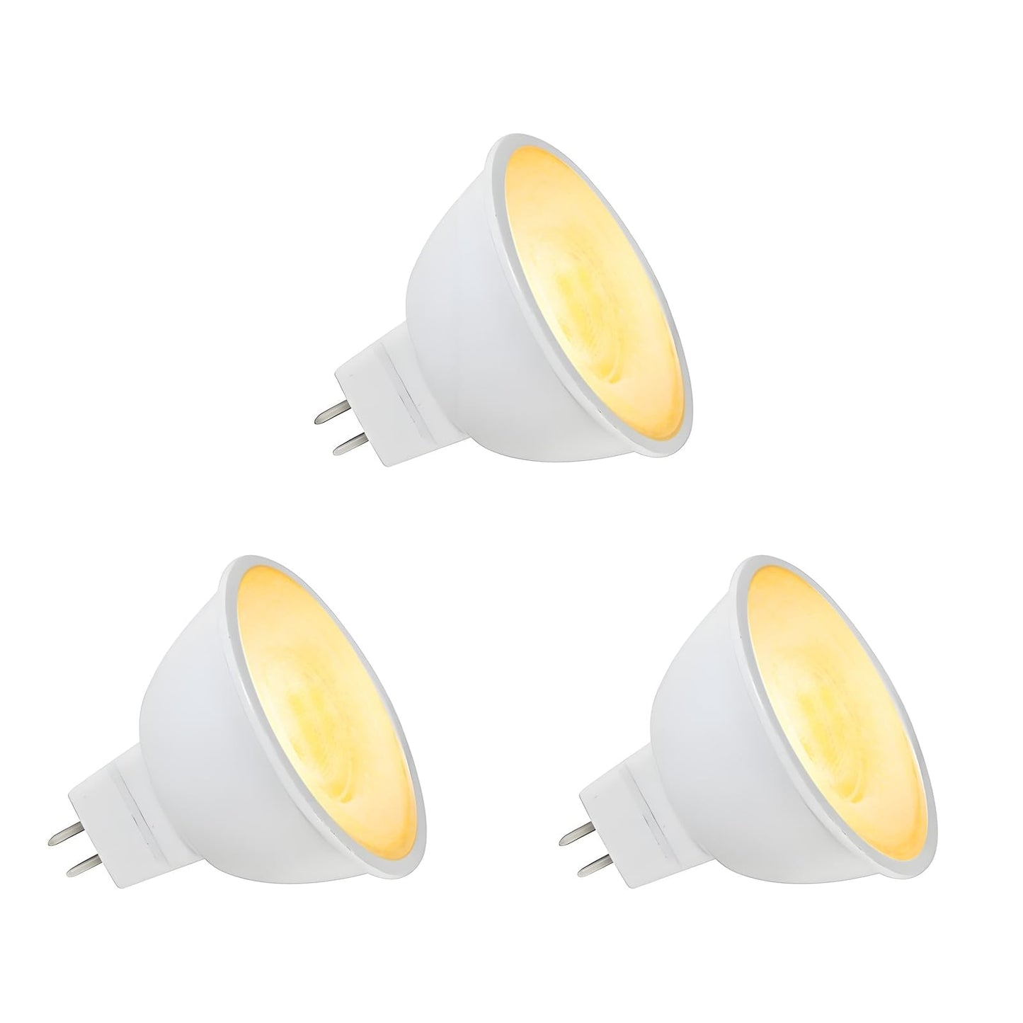 Makergroup Mr16 Led Bulb  Outdoor Landscape Mr16 Light Bulbs  3W Gu5.3 Bi-Pin Base 12V Low Voltage Led Spotlights Warm White 2700K-3000K For Landscape Lighting Garden Yard Lights 3-Pack