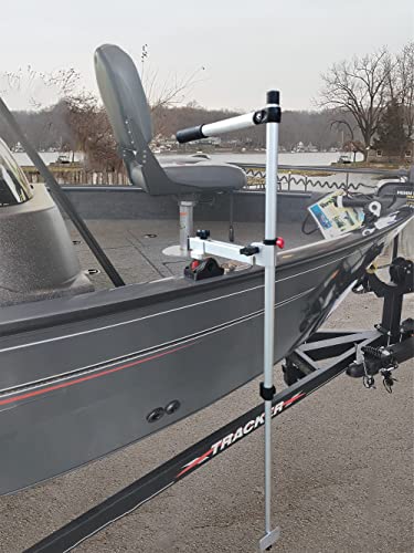 Brocraft Telescopic Transducer Pole with Deck Mount/Telescopic Transducer Pole Transducer Mount/Universal Live Sonar Trans...