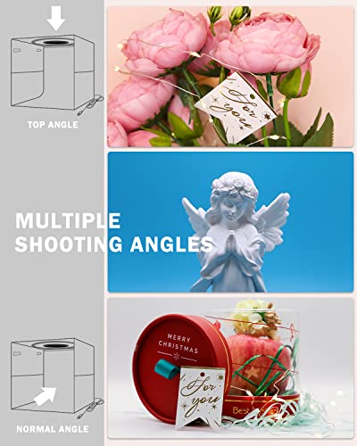 PULUZ 9.8"/25cm Foldable Portable Photo Studio Light Box, Adjustable Brightness Light Box Photography Lighting Shooting Te...