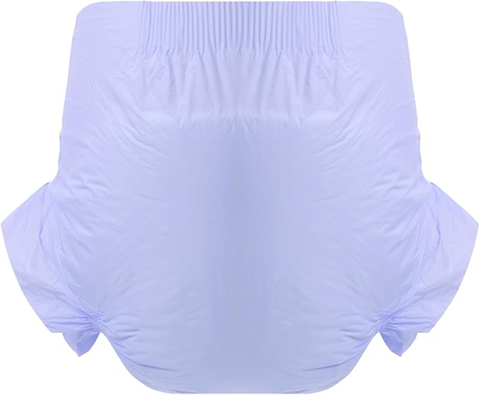 CutiePlusU Disposable Adult Diaper Heavy Absorption Dry Surface Adult Diapers All Night- Purple 10 Pieces (Medium 28"-38")