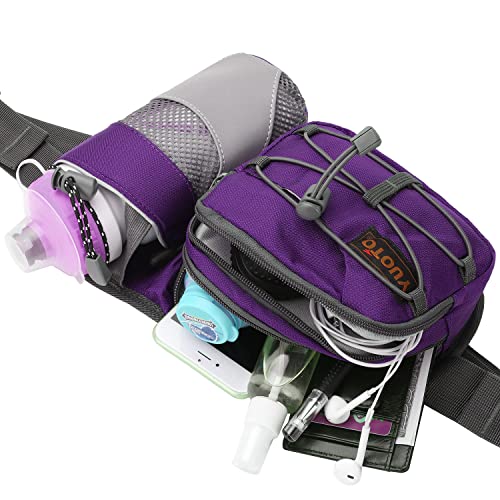 Waist Pack with Water Bottle Holder for Running Walking Hiking Fanny Pack Hydration Belt