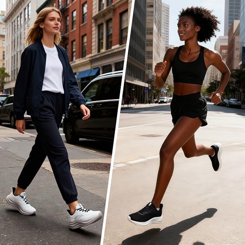 ANTA Women’s Running Shoes, Lightweight Cushioned Breathable Sneakers, Comfortable Trainers with Slip Resistant Outsole fo...