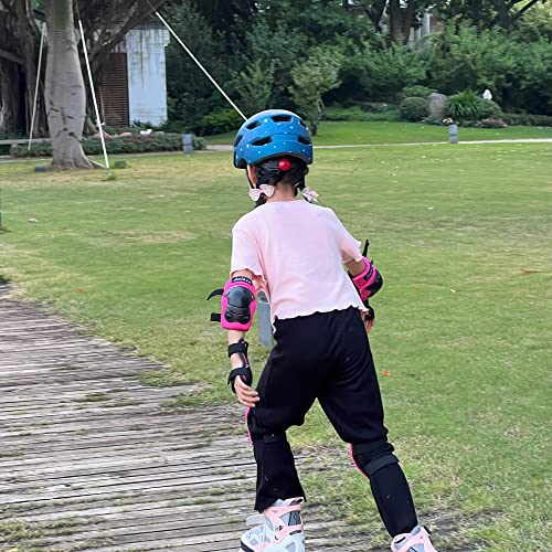 Kids Bike Helmet,Bavilk Kids Boys Girls Bike Helmets with LED Light Detachable Visor Children Youth Teen Multi-Sport for S...