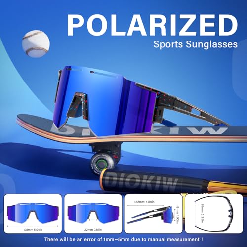 DioKiw Polarized Kids Sunglasses Youth Softball Cycling Sports Sun Glasses Boys Girls UV400 Protection Goggles