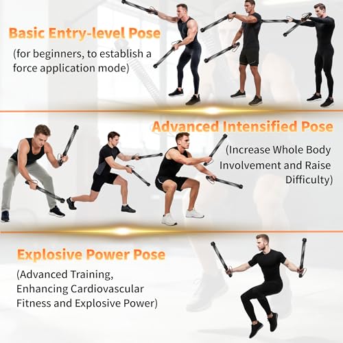 Ropeless Battle Ropes for Home Gym-Portable Cordless Training Rope Fitness Equipment for Men & Women,Weighted Workout Rope...