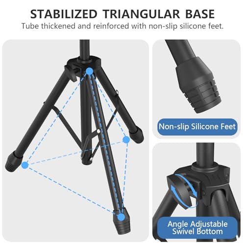 Foldable IV Pole Stand, Portable Telescoping Floor Stand with 4 Hooks, Height Adjustable, Travel Infusion Pole for Home Ca...