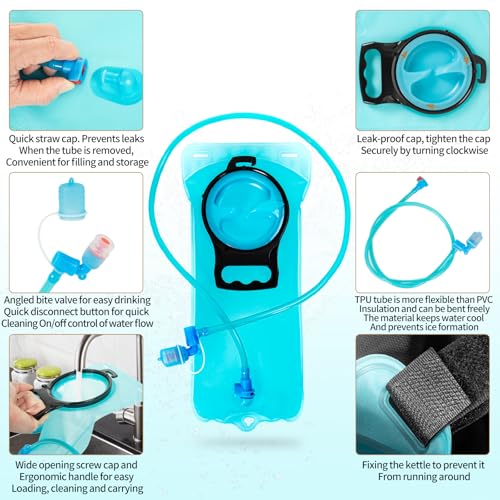 LASUK Hydration Backpack, Tactical Molle Water with 2L TPU Water Bladder, for Men Women Lightweight Water Backpack, Hydrat...