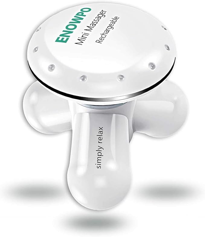 ENOWPO Handheld Mini Massager Hand Held Full Body Personal Massager Percussion Muscle Pain Relief for Neck, Back, Shoulde...
