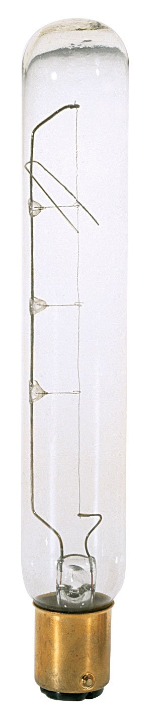 Satco S3711 25W T6.5 Clear Glass Dc Bayonet Base Light Bulb, 130V