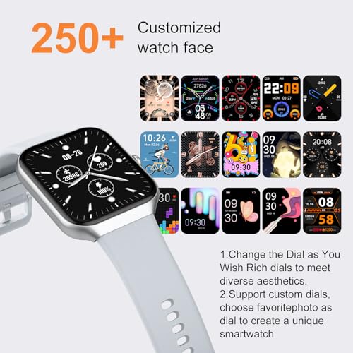 Smart Watch for Men Women (Answer/Make Call), 1.96" HD Smartwatch with Heart Rate/Sleep Monitor/Pedometer/Calories, 113+ S...