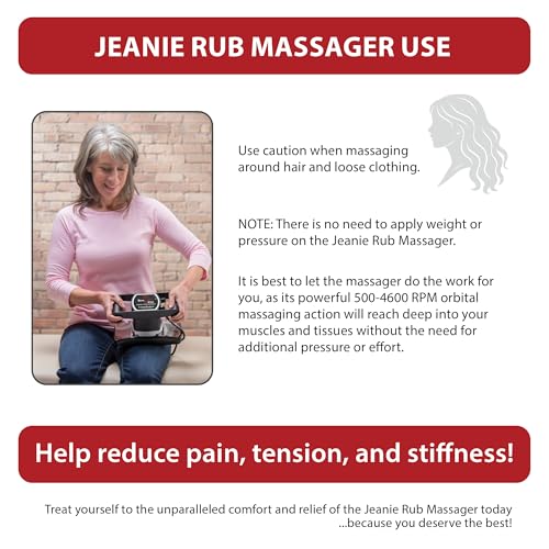 Core Products Jeanie Rub Variable Speed Massager, Deep Tissue Back Massager for Pain Relief, Body Massager for Shoulder Ma...