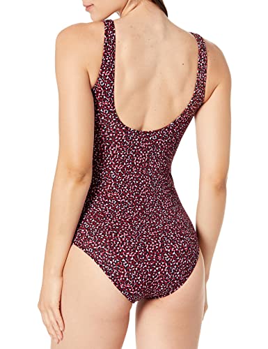 Amazon Essentials Women's One-Piece Coverage Swimsuit (Available in Plus Size)