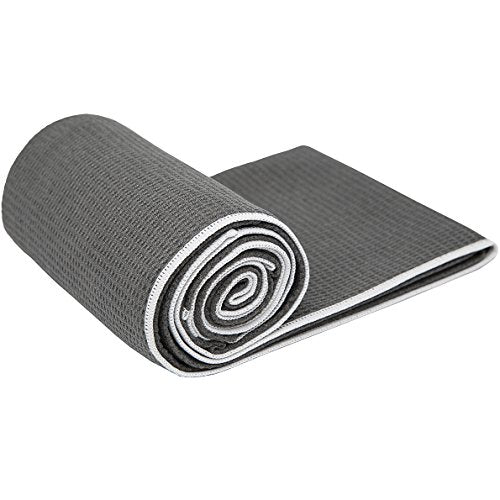 Shandali Hot Yoga Towel - Mat-Sized, Microfiber, Super Absorbent, Anti-Slip, Injury Free, 24" x 72" - Best Bikram Yoga Tow...
