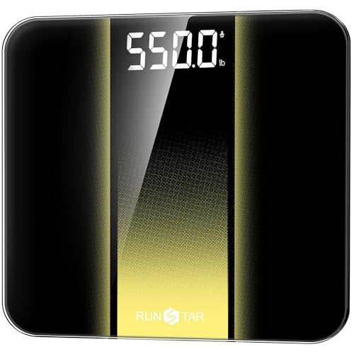 RunStar Scale for Body Weight 550lb, 14-Inch Digital Bathroom Scale with Baby & Pet Mode, Extra-Large Bright LED Display, ...