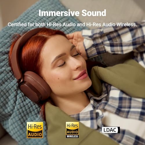 Edifier ES850NB Active Noise Cancelling Headphones, Over Ear Bluetooth Headset, 92H Playtime Wired & Wireless Hi-Res Audio...