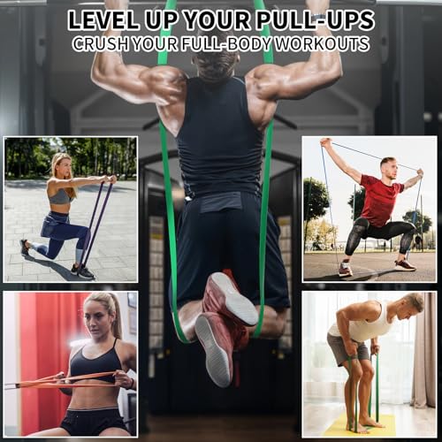 TOPOKO Resistance Bands Set of 5 – Pull Up Assistance Bands for Men & Women, Heavy Duty Workout Bands for Exercise, Streng...