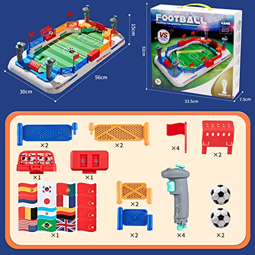 COUOMOXA Soccer Board Game for Kids: Mini Foosball Table Game - Interaction Soccer Toys for 3 4 5 6 7 8-12 Year Old Indoor...