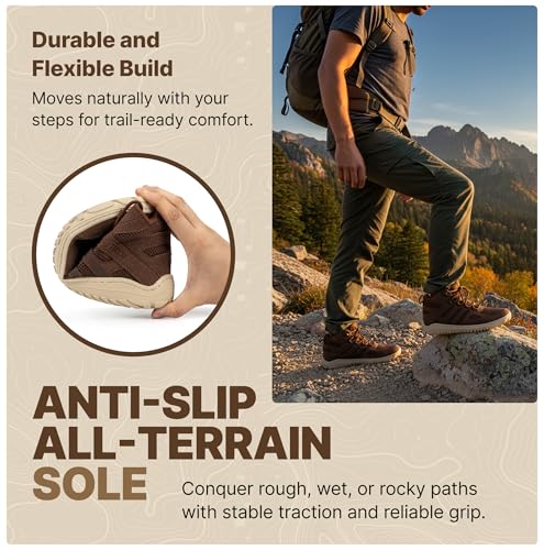 Hike Canyon Trail – All-Terrain, Shock-Resistant Hiking Barefoot Shoes | Hiking Boots for Pain-Free Trails | Natural Movem...