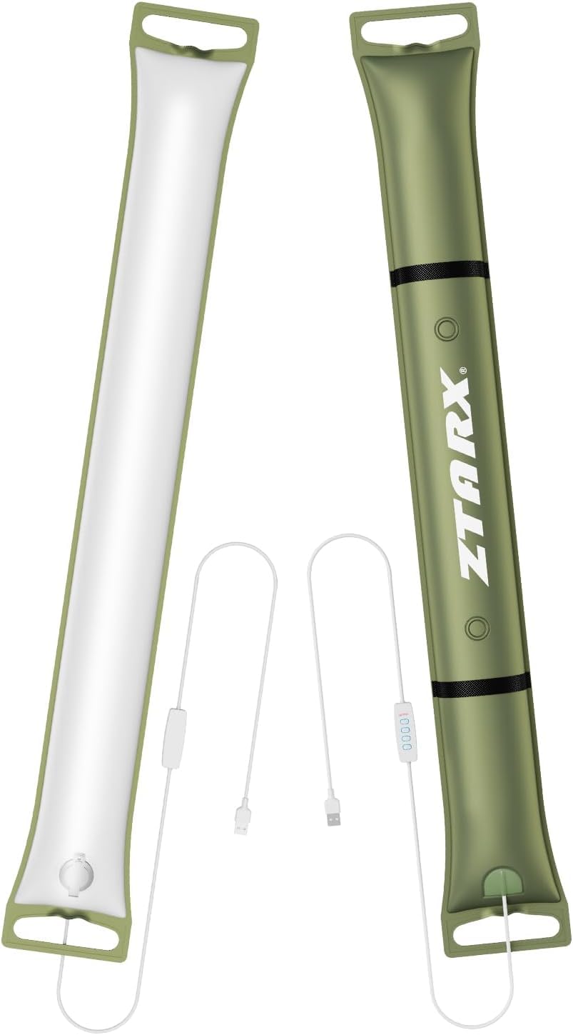 Ztarx Inflatable Camping Light  34 Expandable Tent Lantern  4 Lighting Modes  Ip66 Waterproof  Portable Plug-In Tube Light For Outdoor  Hiking  Emergencies