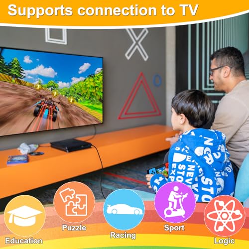 Handheld Games for Kids with Built-in 100+ Classic Retro Games, 3.2" IPS Screen Portable & Rechargeable Arcade Gaming Player,Travel Toys Birthday Gift for Boys Girls