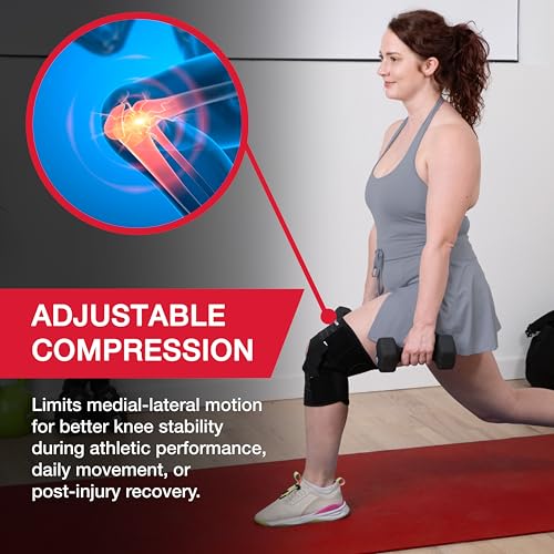 MUELLER Sports Medicine Self Adjusting Hinged Knee Brace for Men and Women, Knee Stabilizer for Compression and Pain Relie...