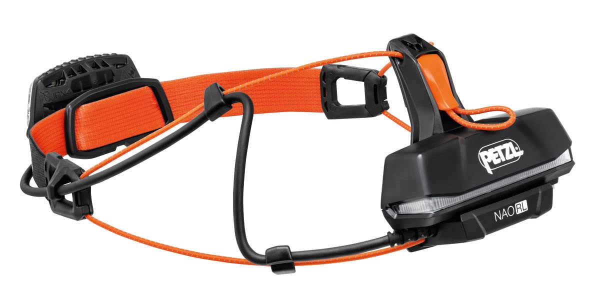 PETZL NAO RL Headlamp, Aluminium Plastic, Standard Size, Black, Model E105AA00