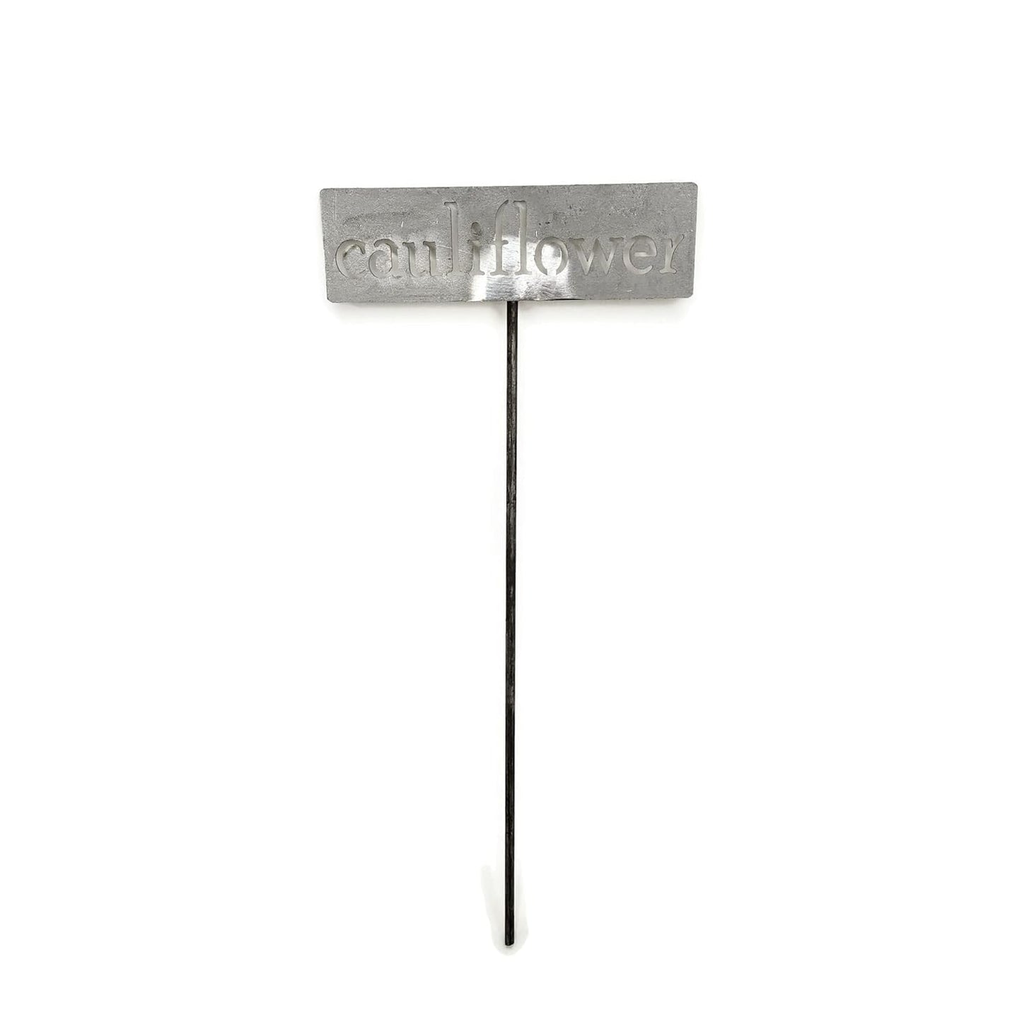 Classic Metal Garden Markers 19 Inches Tall (cauliflower, Raw, Unfinished Steel (will rust with time))