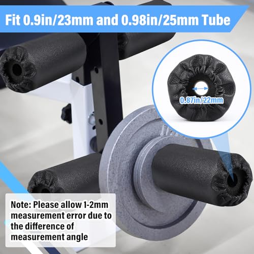 Hollowfly 4 Pcs Foam Foot Pads Foam Roller Pad Replacement for Weight Bench Inversion Table and Gym Exercise Equipments(8 ...