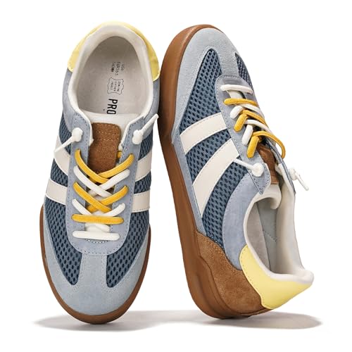 Project Cloud Genuine Leather Casual Sneakers for Women - Memory Foam Insoles Lace-Up Womens Shoes & Lightweight Women's F...
