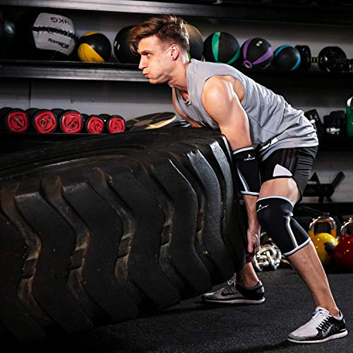 AEOLOS Compression Elbow Sleeves(Pair), 5mm Neoprene Elbow Barces for Weightlifting Powerlifting Tennis Golf and Basketbal...