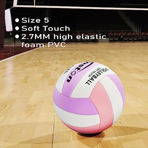 Senston Volleyball Official Size 5 - Waterproof Indoor/Outdoor Soft Volleyball for Kids Youth Adults,Beach Play, Game,Gym,...