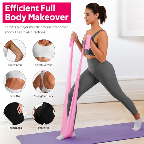 WALITO Resistance Bands for Working Out, Exercise Bands for Women and Men, Workout Bands for Physical Therapy, Stretch, Re...