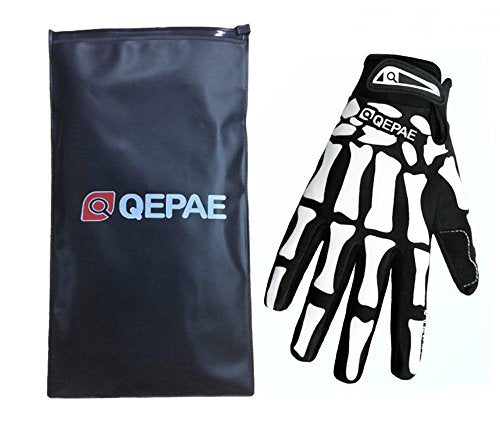 QEPAE® Unisex Breathable Cycling Full Finger Gloves Non-Slip Auto Racing Gloves for Biking Running Sporting Weightlifting ...