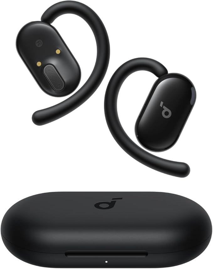 Soundcore V20i by Anker Open-Ear Headphones, Adjustable Ear Hooks, Ultra-Comfort, Snug Fit, Powerful Sound, Clear Calls, I...